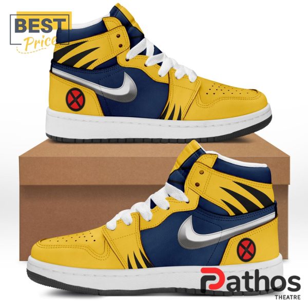 2024 Deadpool & Wolverine Yellow Air Jordan 1 Hightop Shoes