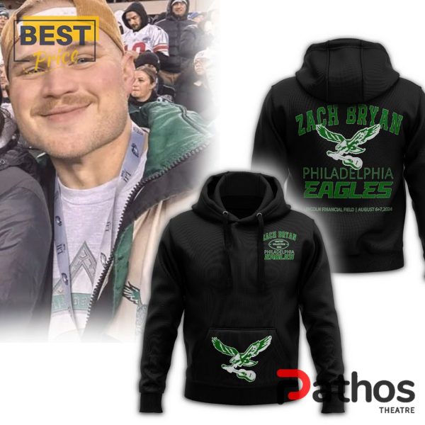 2024 Philadelphia Eagles x Zach Bryan Black Gifts Hoodie