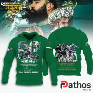 Jason Kelce x Philadelphia Eagles 13 Seasons Memories Hoodie