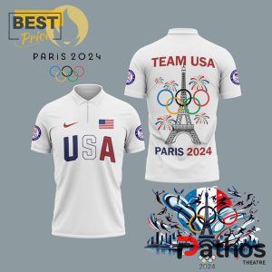 team usa paris 2024 olympics white polo shirt 2 O2wGI