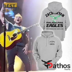 Zach Bryan x Philadelphia Eagles Grey Hoodie, Jogger, Cap