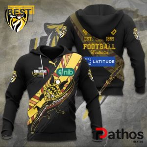 richmond fc football australia black hoodie 1 XkvY9