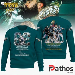 mens jason kelce 13 season memories hoodie 3 tILpF