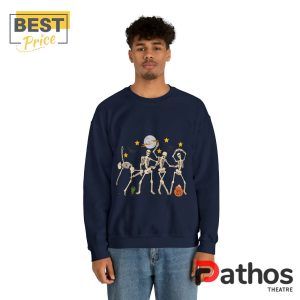 dancing skeletons halloween sweatshirt 4 csW35