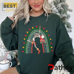 christmas rainbow dancing skeleton sweatshirt 1 XklwX