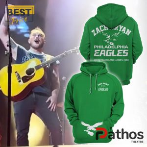 philadelphia eagles x zach bryan 2024 green hoodie 1 FAlvY