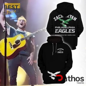 Zach Bryan x Philadelphia Eagles Black Hoodie, Jogger, Cap