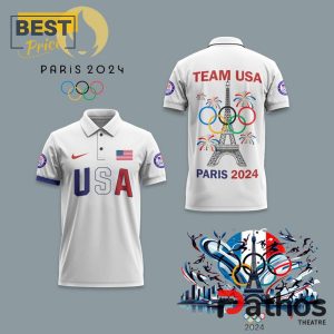 mens usa team paris 2024 olympics white polo shirt 2 S6nvU