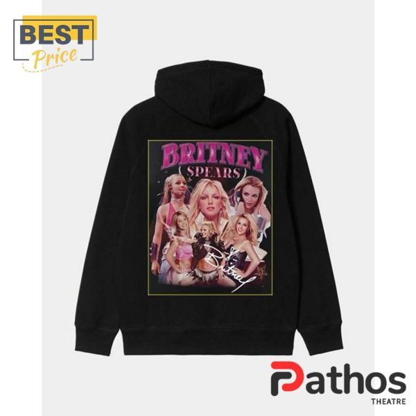 Britney Spears Young Poster Black Hoodie