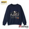 Dancing Skeletons Halloween Sweatshirt