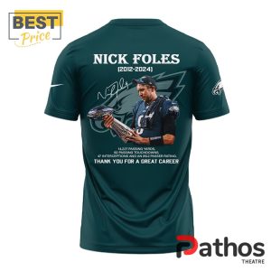 thank you nick foles 2012 2024 memories green hoodie 3 pMpj1