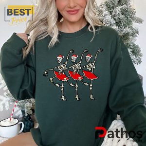 dancing skeleton santa girls sweatshirt 1 RgL5X