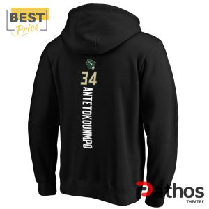 mens milwaukee bucks giannis antetokounmpo black hoodie 3 Bs1HO