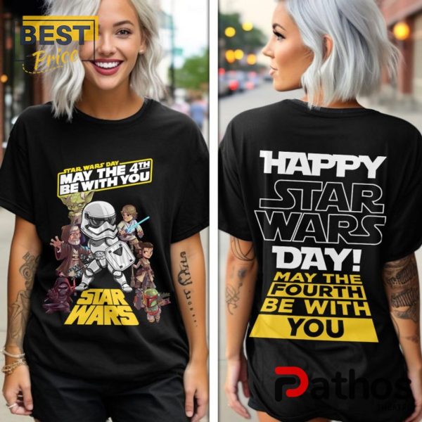 Men’s Happy Star Wars Day Black Hoodie