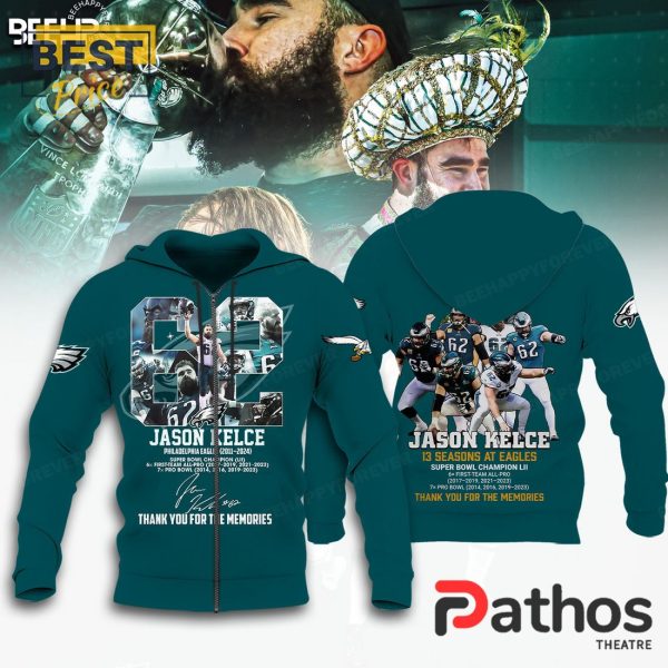 Men’s Jason Kelce 13 Season Memories Hoodie