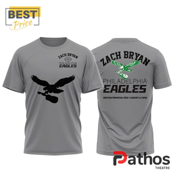 Philadelphia Eagles x Zach Bryan Special Grey Hoodie