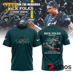 thank you nick foles 2012 2024 memories green hoodie 1 VwICa