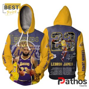 Los Angeles Lakers Lebron James Signatures Hoodie