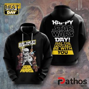 mens happy star wars day black hoodie 1 SNi4c