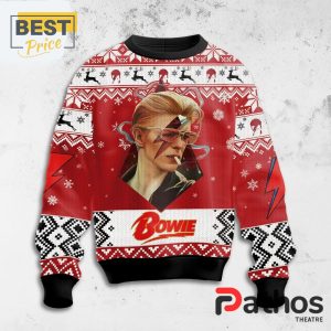 mens david bowie face ugly sweater 2 1O9FT