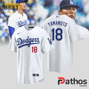 Yoshinobu Yamamoto Los Angeles Dodgers Home White Jersey