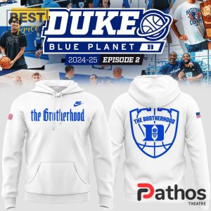 duke blue planet the brotherhood white hoodie jogger cap 1 HWQjS