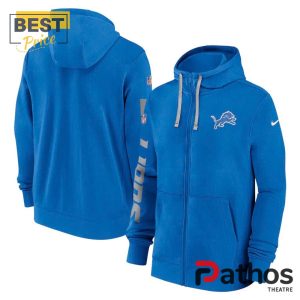 blue detroit lions 2024 sideline zip hoodie 2 EJnJ8