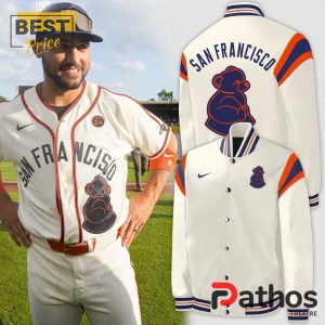 san francisco giants nike cream 2024 baseball jacket 1 07nVx