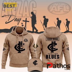 Carlton Blues AFL Anzac Day Hoodie, Jogger, Cap