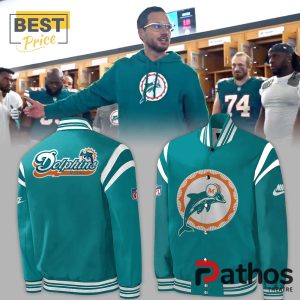 miami dolphins throwback nfl baseball jacket 1 AqsVt