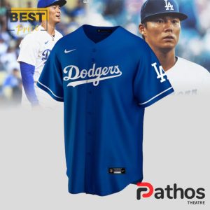 yoshinobu yamamoto los angeles dodgers home navy jersey 3 Def3z