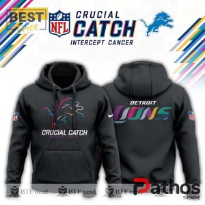 detroit lions black 2024 nfl crucial catch hoodie jogger cap 3 XJXXi