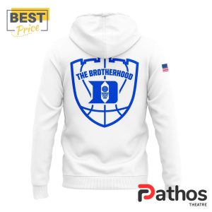 duke blue planet the brotherhood white hoodie jogger cap 3 J4XRJ