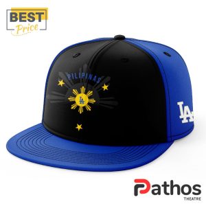 los angeles dodgers its filipino heritage night hoodie jogger cap 4 PAWVi