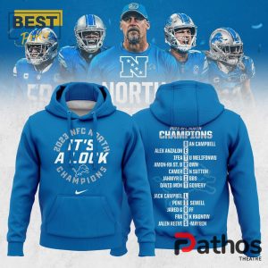 detroit lions its a lock nfc north champions hoodie 1 PCx0V