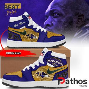 custom baltimore ravens new air jordan 1 hightop shoes 1 ELU9W