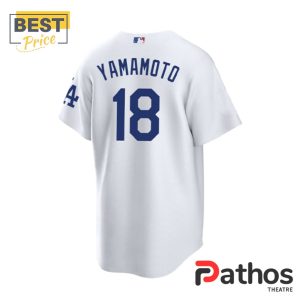 yoshinobu yamamoto los angeles dodgers home white jersey 2 qKAmU