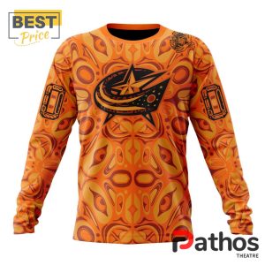 nhl columbus blue jackets custom national day for truth and reconciliation hoodie 6 DKjXZ