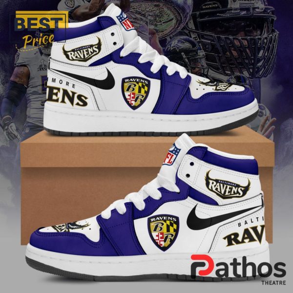 Baltimore Ravens 2024 Air Jordan 1 Hightop Sneaker