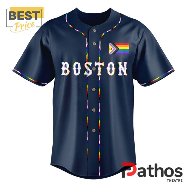 Boston Red Sox Pride Night Personalized Navy Jersey