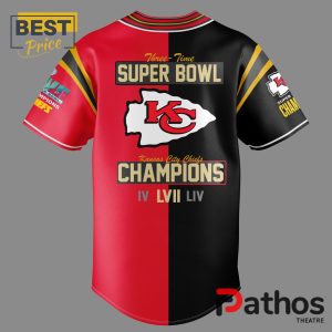 kansas city chiefs three time champions baseball jersey 2 WwfEg