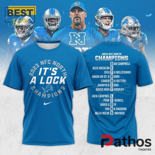 Detroit Lions It’s A Lock NFC North Champions Hoodie