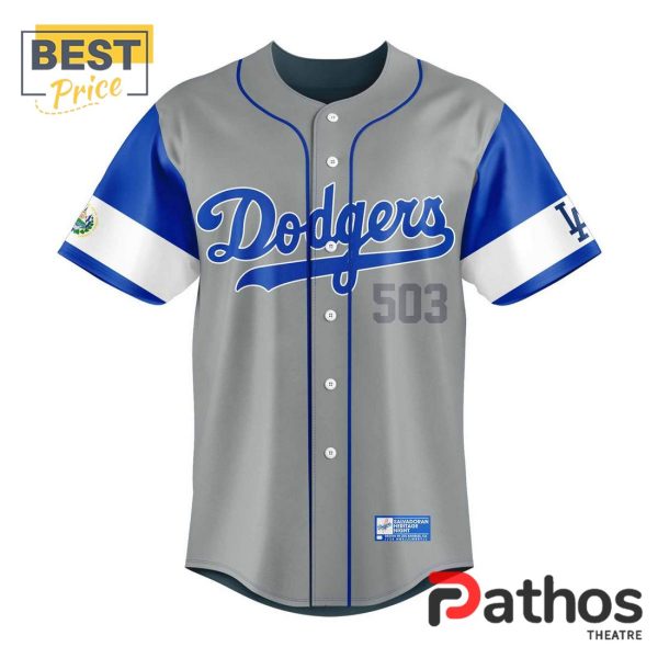 Dodgers Salvadoran Heritage Night Salvador Jersey