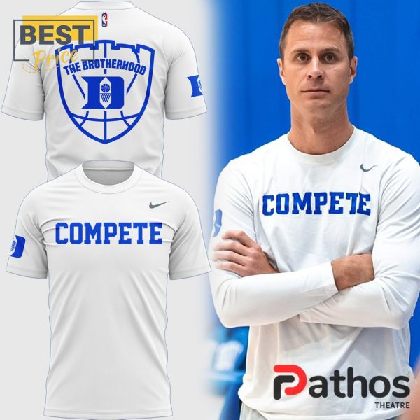 Duke Blue Complete The Brotherhood White Shirt