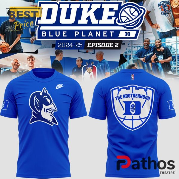 Duke Blue Planet 2024 The Brotherhood Blue Hoodie