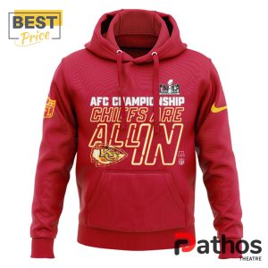 kansas city chiefs are all in red hoodie jogger cap 2 SwyI7