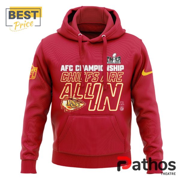 Kansas City Chiefs Are All In Red Hoodie, Jogger, Cap