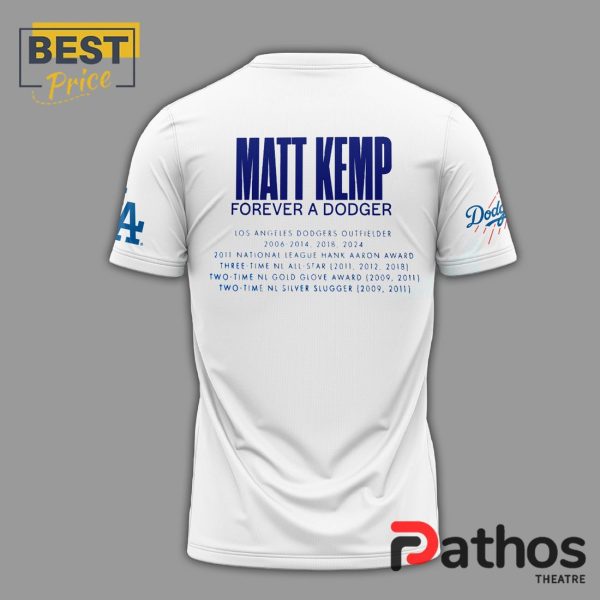 Los Angeles Dodgers Thank You Matt Kemp White Shirt