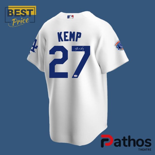 Matt Kemp Signature White Home Jersey