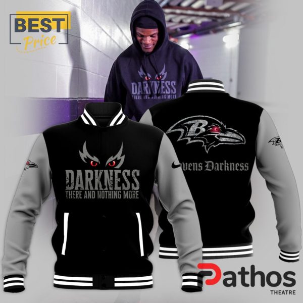 Men’s Baltimore Ravens Darkness Baseball Jacket